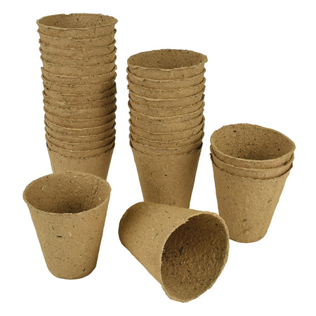 Biodegradeable Fibre Seed Cuttings Pots 6cm Round