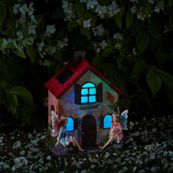 Garden Solar Light Fairies Only Fairy House Blue