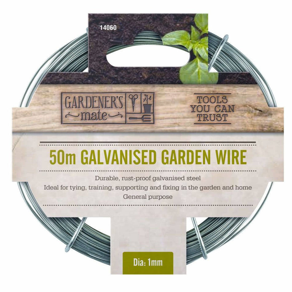 Gardman Garden Wire 50m General Purpose Galvanised Wire