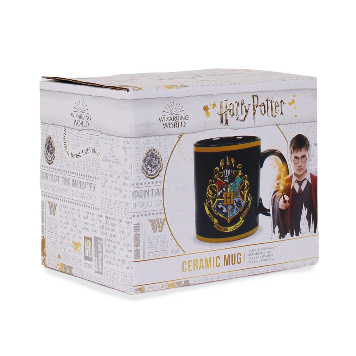 Harry Potter Hogwarts Crest Ceramic Mug Box