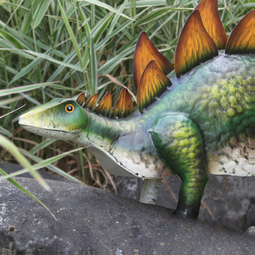Large Metal Stegosaurus Dinosaur Garden Ornament