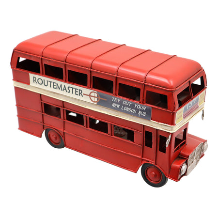 Metal Vintage London Bus Ornament