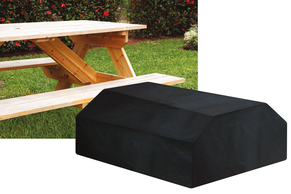 Outdoor Picnic Table Cover in Black