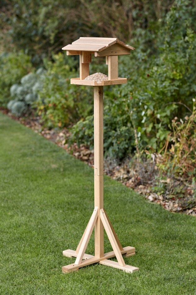 Peckish Wooden Garden Bird Table For Feeding
