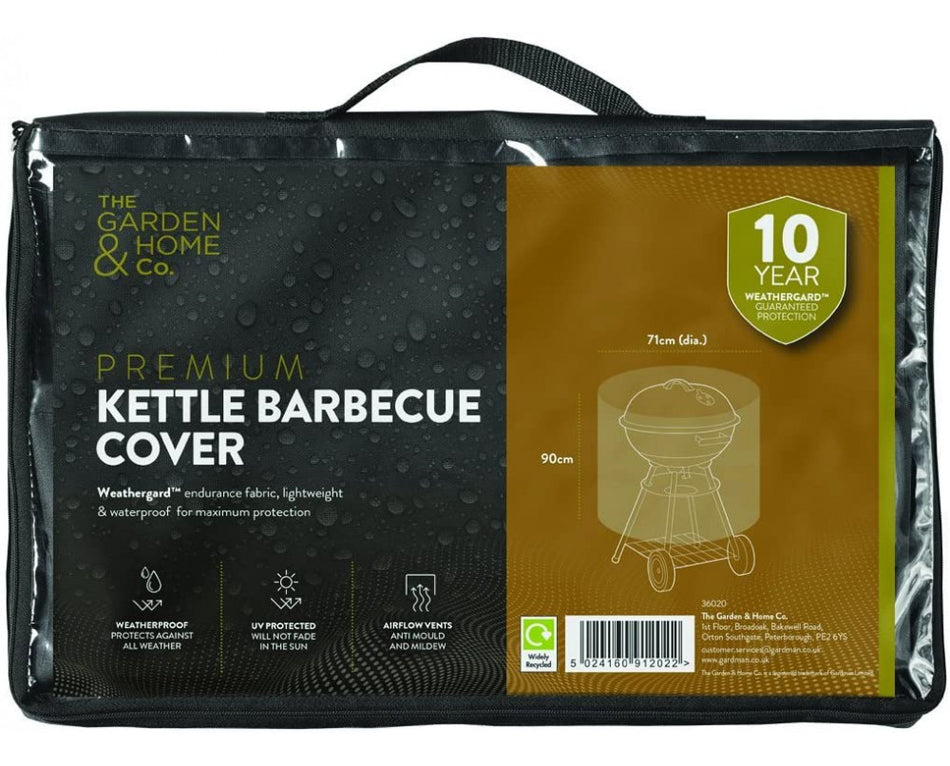 Premium Heavy Duty Kettle BBQ Barbecue Cover