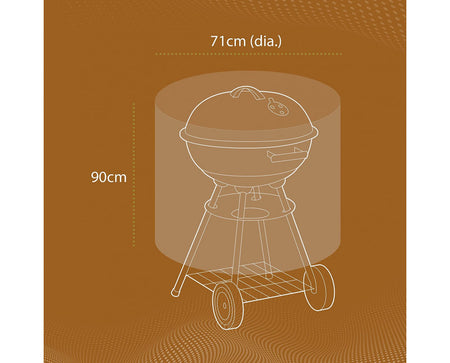 Premium Heavy Duty Kettle BBQ Barbecue Cover Size