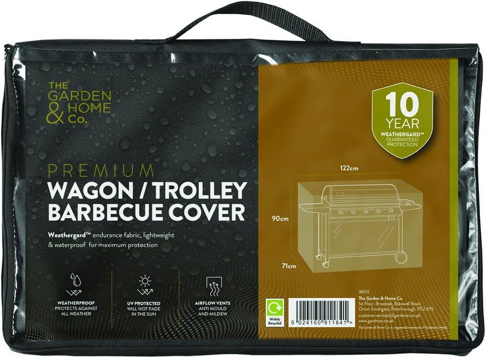 Premium Heavy Duty Wagon Trolley BBQ Barbecue Cover