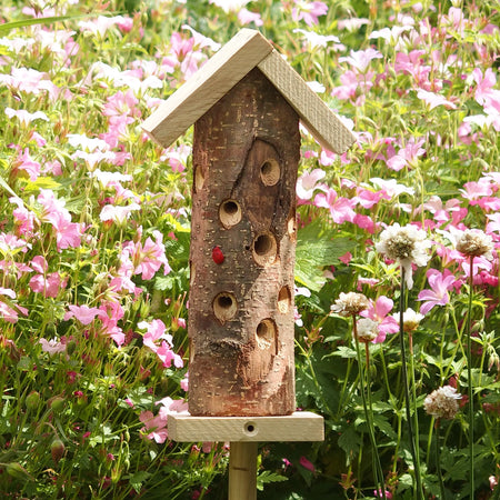 Wildlife World Wooden Ladybird Tower Bug Insect House