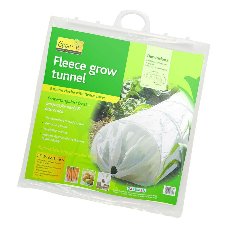 Gardman Grow It Plant Warming Frost Protection Fleece Grow Tunnel