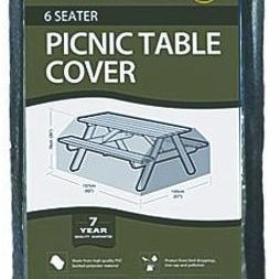 Garland 6 Seater Picnic Table Cover Heavy Duty Polyester Green W3504