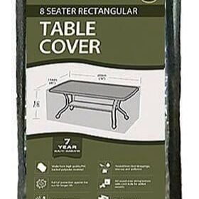 Garland 8 Seater Rectangular Green Polyester Table Cover W3380