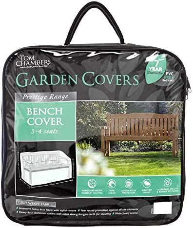 Tom Chambers 3-4 Seat Seater Garden Bench Cover - Prestige Range Dark Grey Cp026