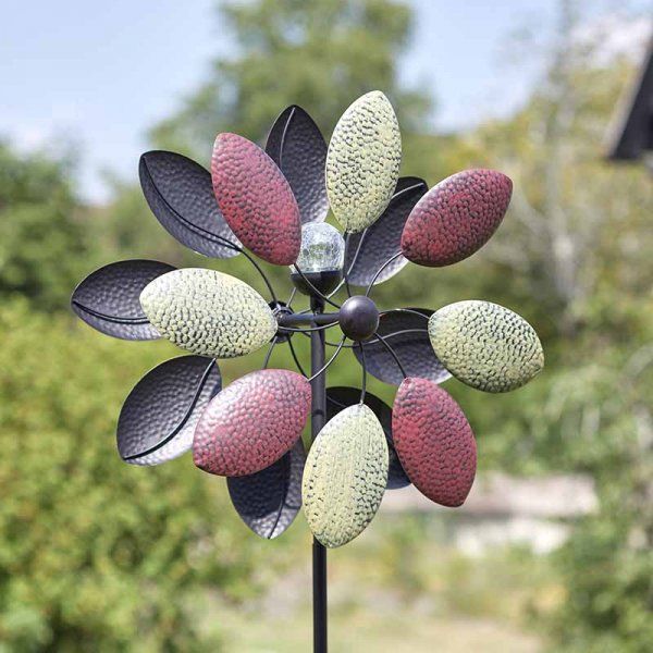 Smart Solar Aquarius Wind Spinner Garden Solar Ornament - 7ft